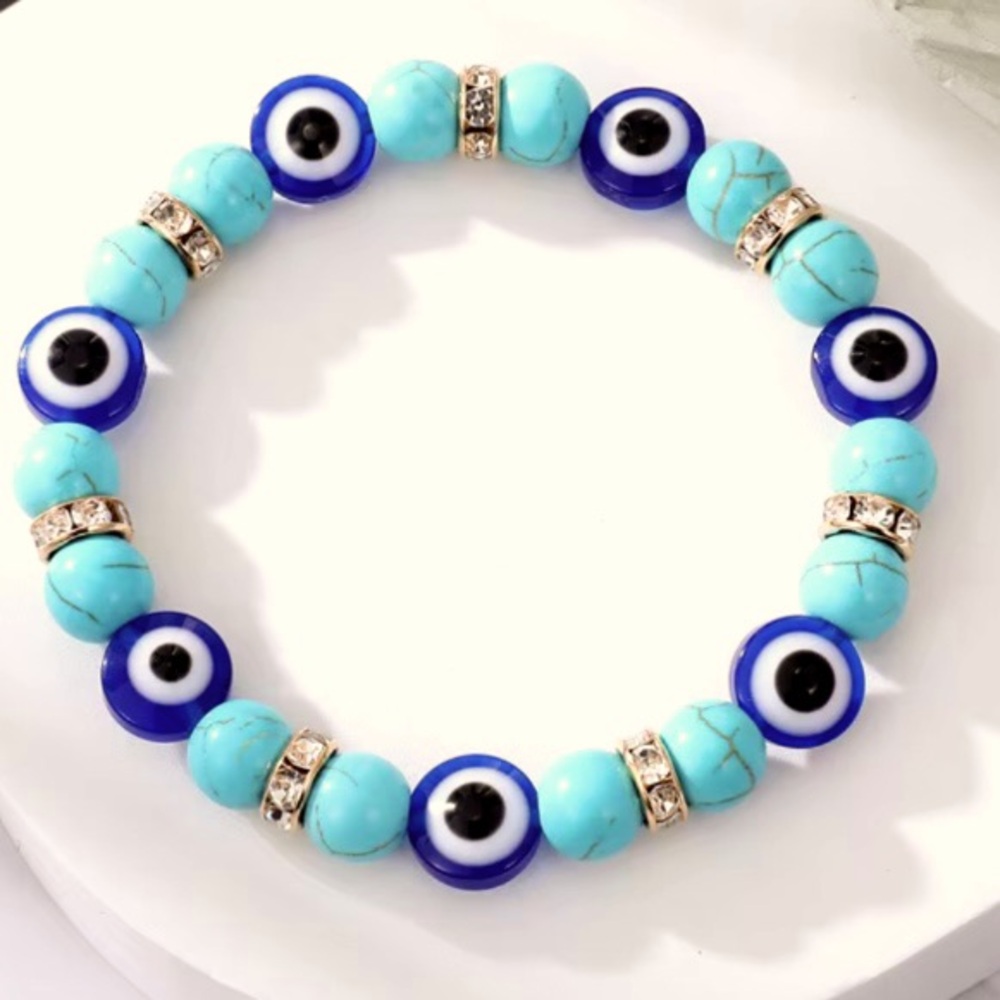 Evil Eye Bead Bracelet